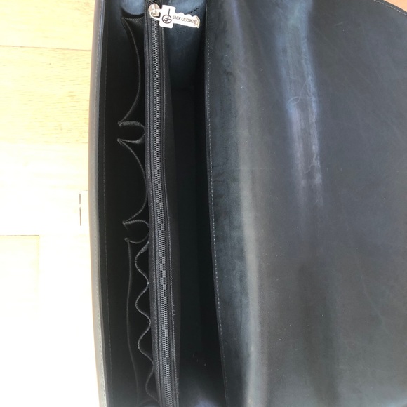 NWOT JACK GEORGES’  European leather, ELEMENTS Briefcase, perfect condition - Picture 4 of 10